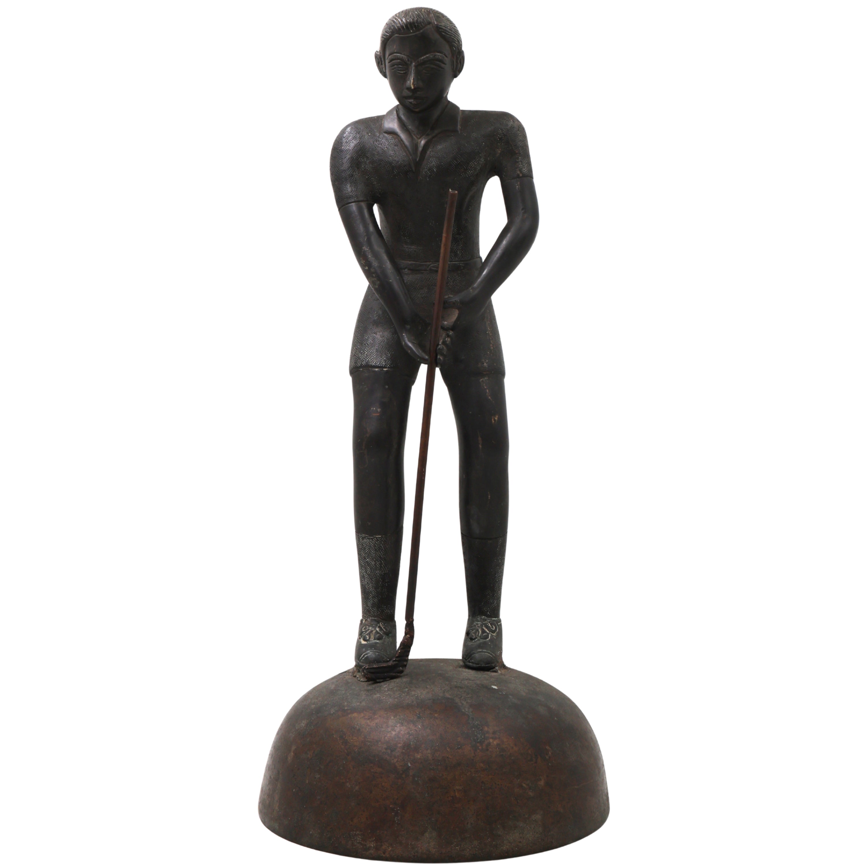 Brass Vintage Man Showpiece Sculpture for Home Decor Gifting Handcrafted Traditional Royal Figurine, Brown, 14.5 Inch, 1 Piece