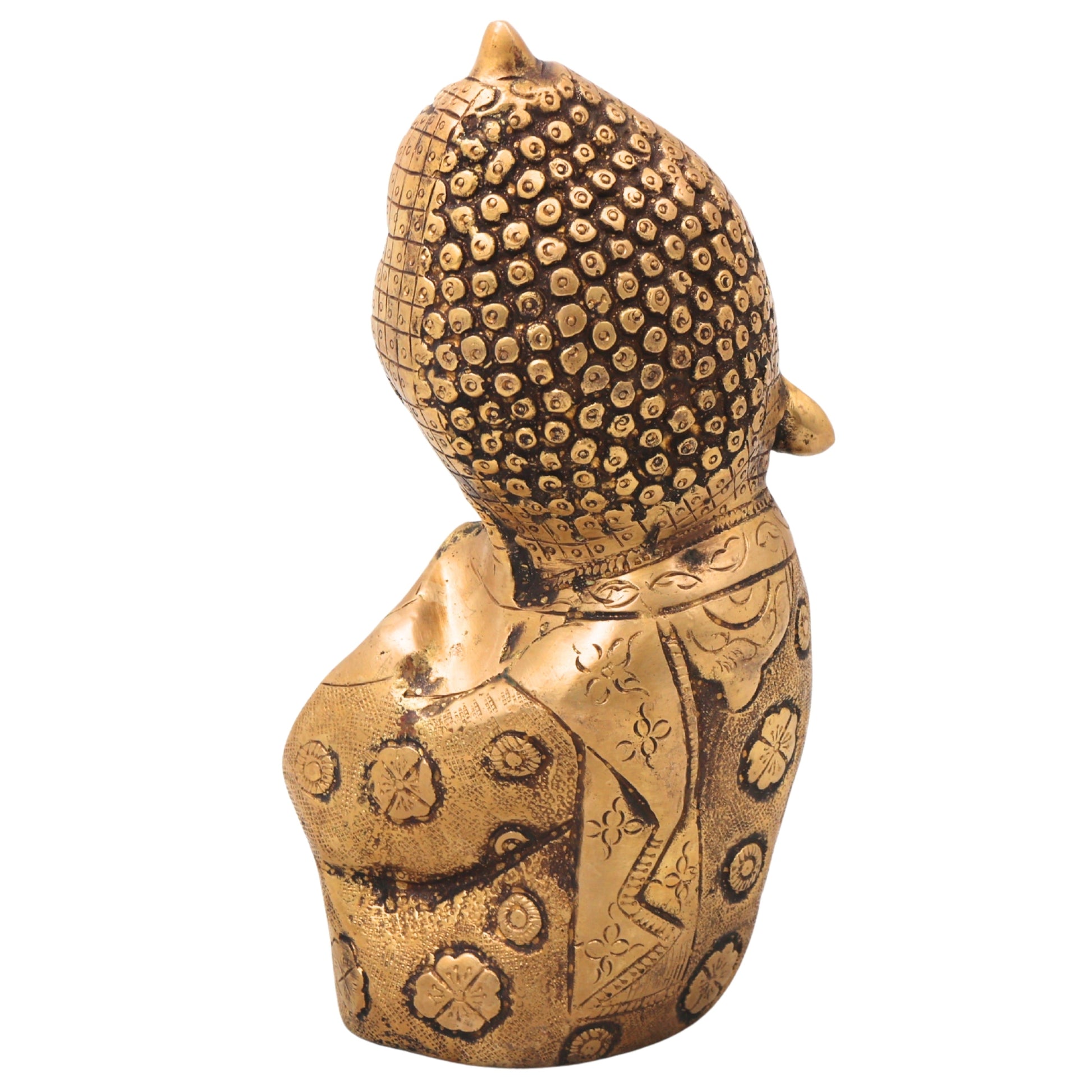 Brass Baby Sculpture Handcrafted Traditional Bala Murti for Pooja Home Decor & Spiritual Gifting, Gold, 8 Inch, 1 Piece