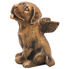 Brass Dog Statue, Shvan Kukkura Nai Murti for Home Decor & Gifting, Gold, 5.5 Inch, 1 Piece