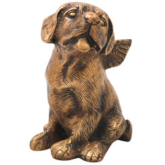 Brass Dog Statue, Shvan Kukkura Nai Murti for Home Decor & Gifting, Gold, 5.5 Inch, 1 Piece