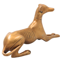 Brass Handcrafted Dog Statue, Home Decor & Gifting, Gold, 4.5 Inch, 1 Piece