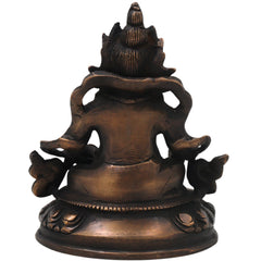 Brass Kubera Idol Vaishravana Wealth God Statue for Pooja Home Decor Gifting Traditional Handcrafted Art, Gold, 6.5 Inch, 1 Piece