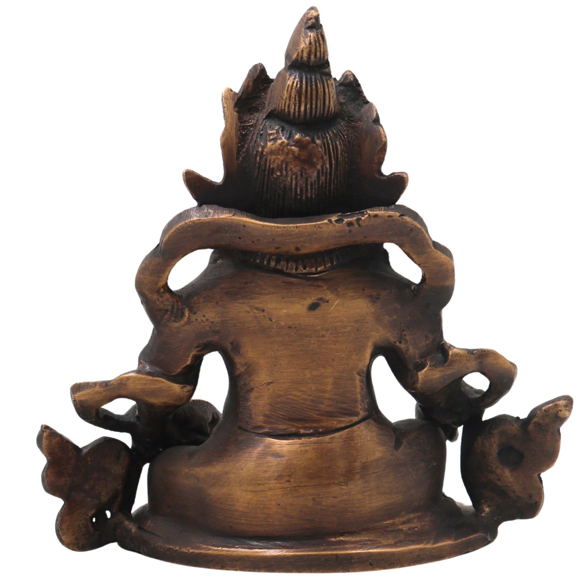 Brass Kubera Idol Vaishravana Murti for Vastu Pooja Home Decor Traditional Handcrafted Gift Statue, Gold, 4.5 Inch, 1 Piece