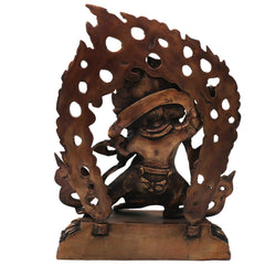Handcrafted Brass Vajrapani Idol for Spiritual Protection, Meditation &amp; Temple Decor, Gold, 12.5 Inch, 1 Piece