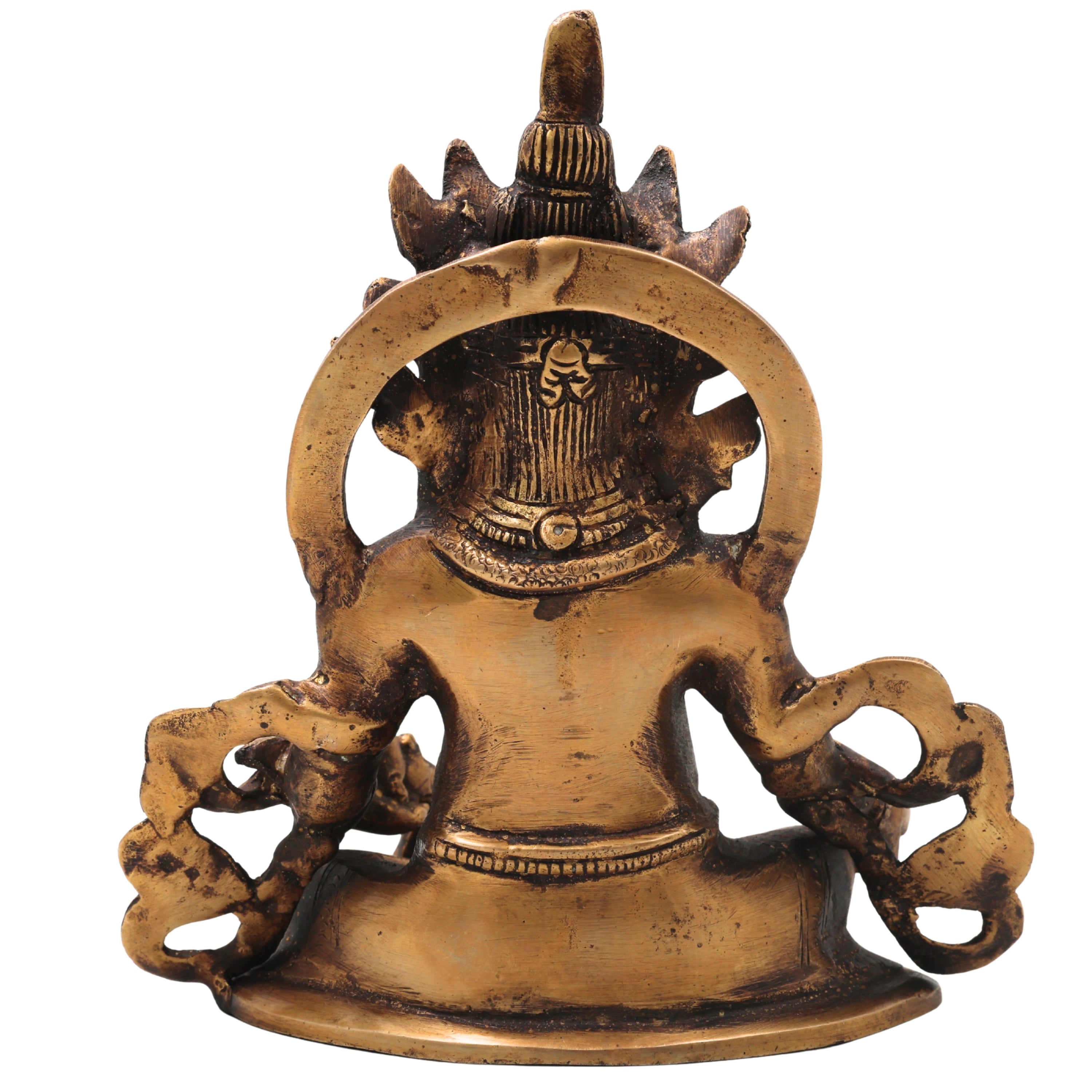 Brass Kubera Idol for Wealth, Prosperity, Vastu &amp; Home Temple Decor, Gold, 6.5 Inch, 1 Piece