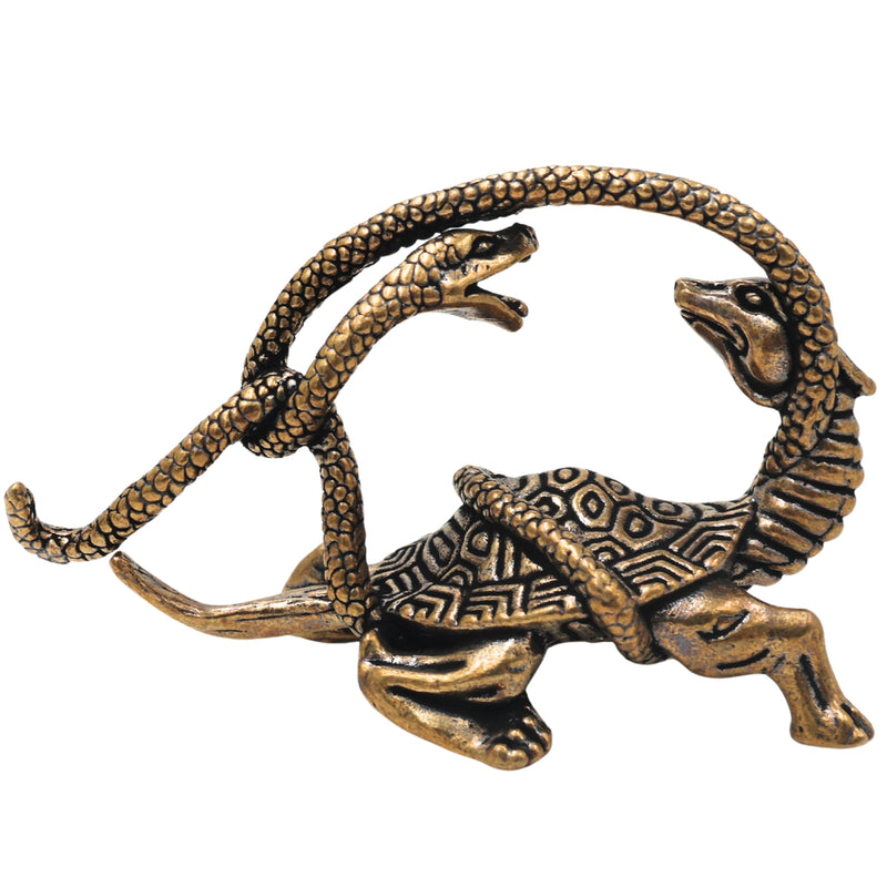 Brass Naag Kurma Tortoise Showpiece for Vastu Pooja Home Decor Gifting Traditional Handcrafted Idol, Gold, 1.5 Inch, 1 Piece