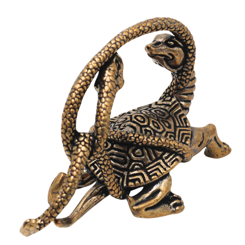 Brass Naag Kurma Tortoise Showpiece for Vastu Pooja Home Decor Gifting Traditional Handcrafted Idol, Gold, 1.5 Inch, 1 Piece