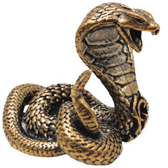Brass Naga Snake Idol for Pooja, Handcrafted Traditional Sarpa Murti Home Decor & Spiritual Gifting, Gold, 1.5 Inch, 1 Piece