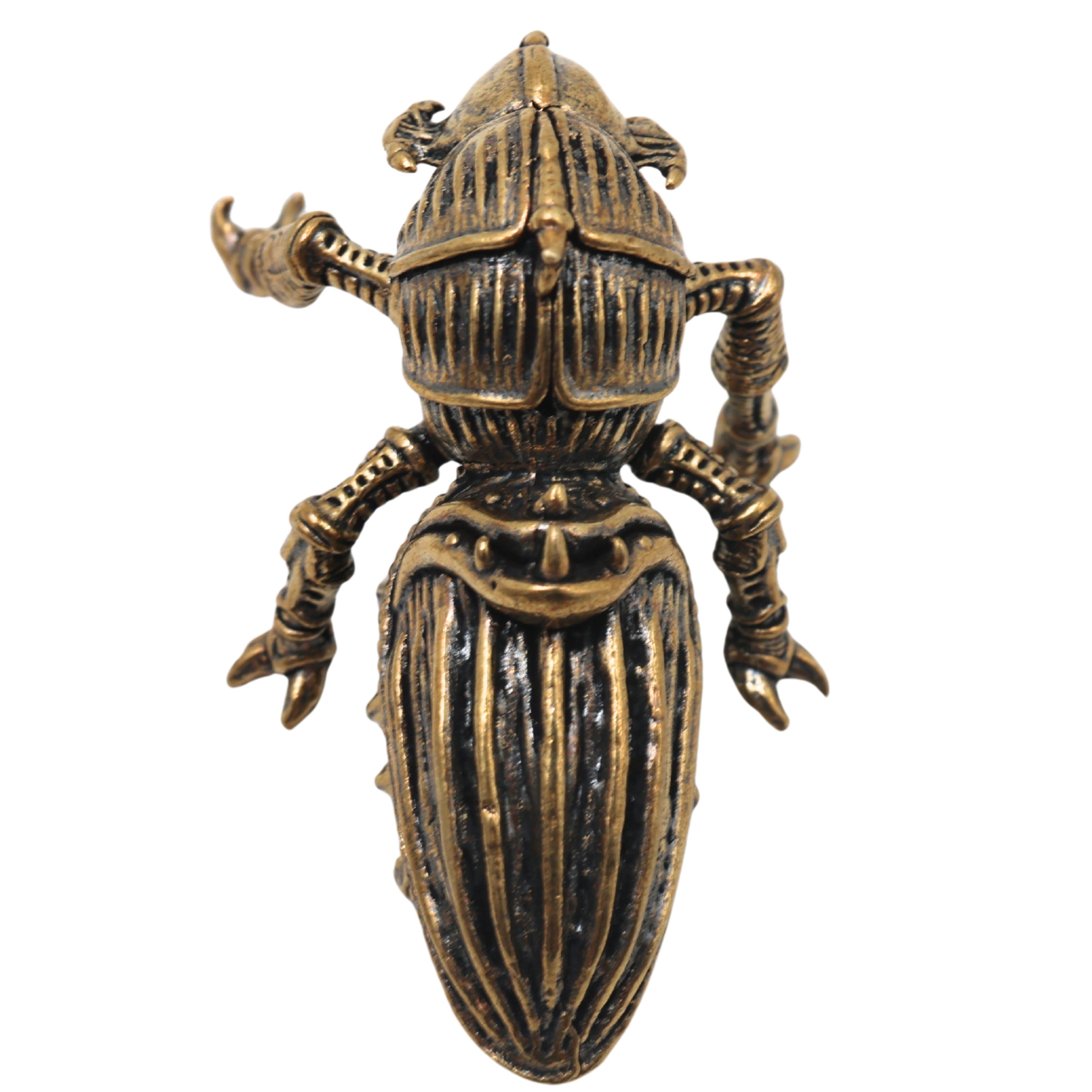 Brass Beetle Showpiece for Home Decor & Gifting, Handcrafted Traditional Decorative Insect Figurine, Gold, 1 Inch, 1 Piece