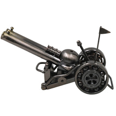 Brass War Cannon Showpiece Handcrafted Traditional Royal Artillery Decor for Home, Office & Gifting, Black, 3 Inch, 1 Piece