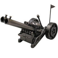 Brass War Cannon Showpiece Handcrafted Traditional Royal Artillery Decor for Home, Office & Gifting, Black, 3 Inch, 1 Piece