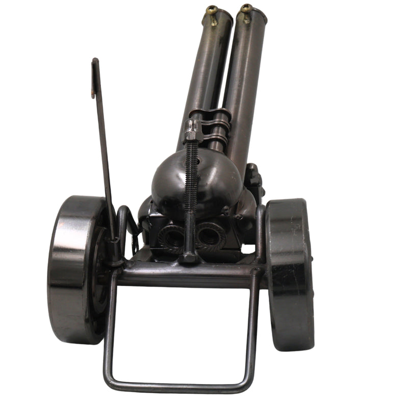 Brass War Cannon Showpiece Handcrafted Traditional Royal Artillery Decor for Home, Office & Gifting, Black, 3 Inch, 1 Piece
