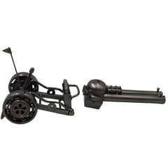 Brass War Cannon Showpiece Handcrafted Traditional Royal Artillery Decor for Home, Office & Gifting, Black, 3 Inch, 1 Piece