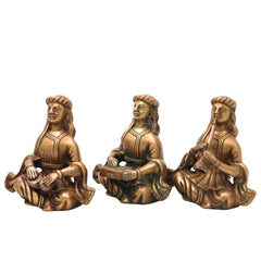 Brass Folk Musician Set of 4 Handcrafted Traditional Sculptures for Home, Gold, 6.5 Inch, 1 Piece
