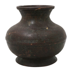 Brass Lota Kalash Kumbha for Pooja, Handcrafted Abhishekam, Temple Decor, Traditional Chola Gift Vessel, Brown, 3 Inch, 1 Piece