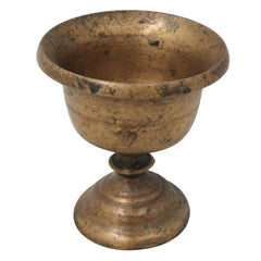 Brass Lota Kalash Kumbha for Pooja Temple Rituals Vastu Gifting Traditional Chola Sacred Vessel, Gold, 3.5 Inch, 1 Piece