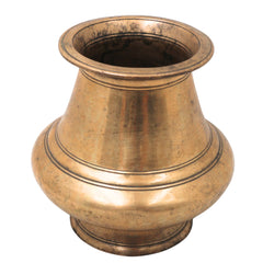 Brass Vintage Chambu Lota Kalash Handcrafted Traditional Chola Purna Kumbha for Pooja, Vastu & Gifting, Gold, 5 Inch, 1 Piece