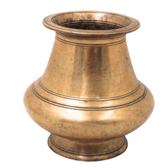 Brass Vintage Chambu Lota Kalash Handcrafted Traditional Chola Purna Kumbha for Pooja, Vastu & Gifting, Gold, 5 Inch, 1 Piece