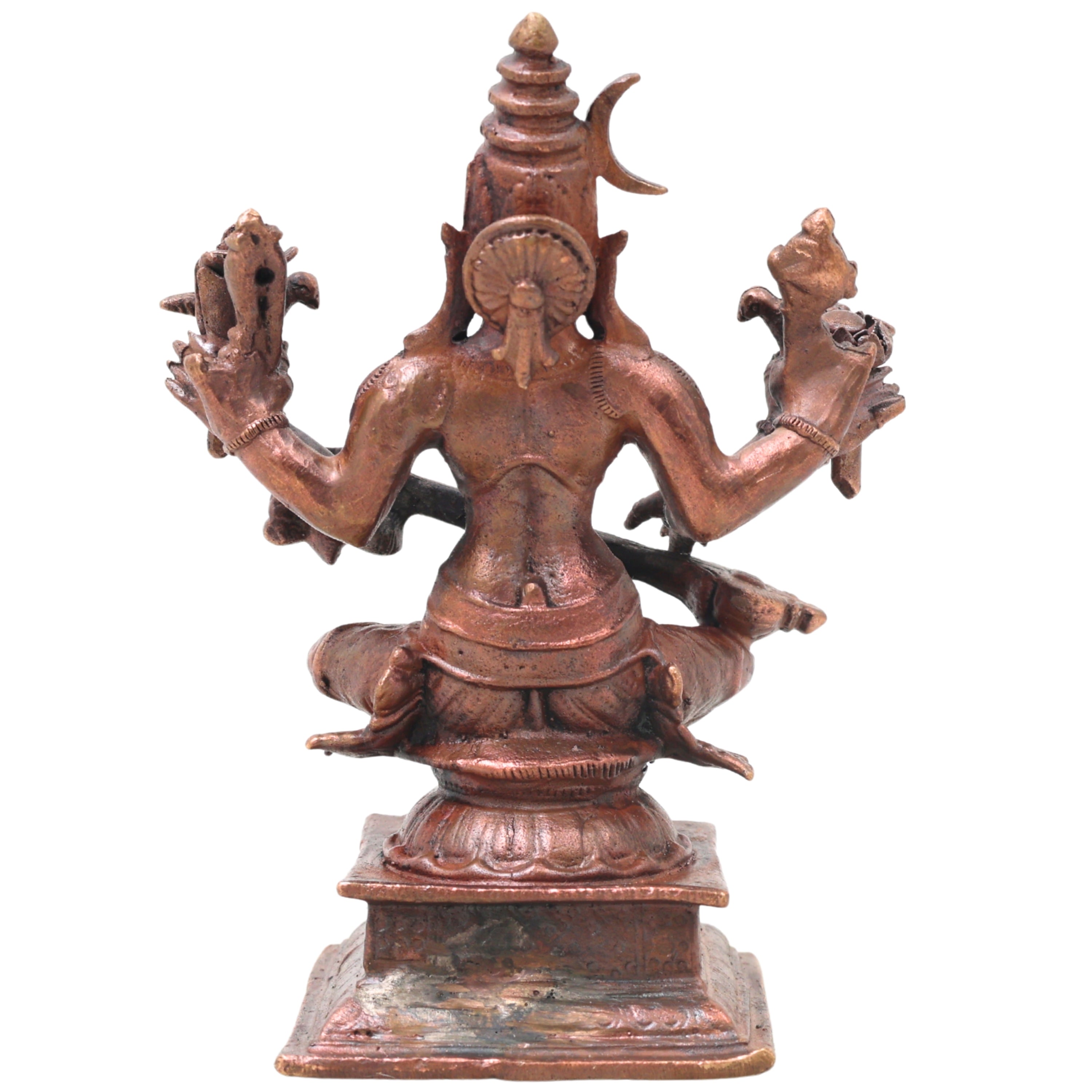 Handcrafted Copper Raja Matangi Idol, Raja Shyamala Devi Murti, Sacred Mahavidya Vigraham for Pooja, Vastu &amp; Home Decor, Brown, 4.5 Inch, 1 Piece