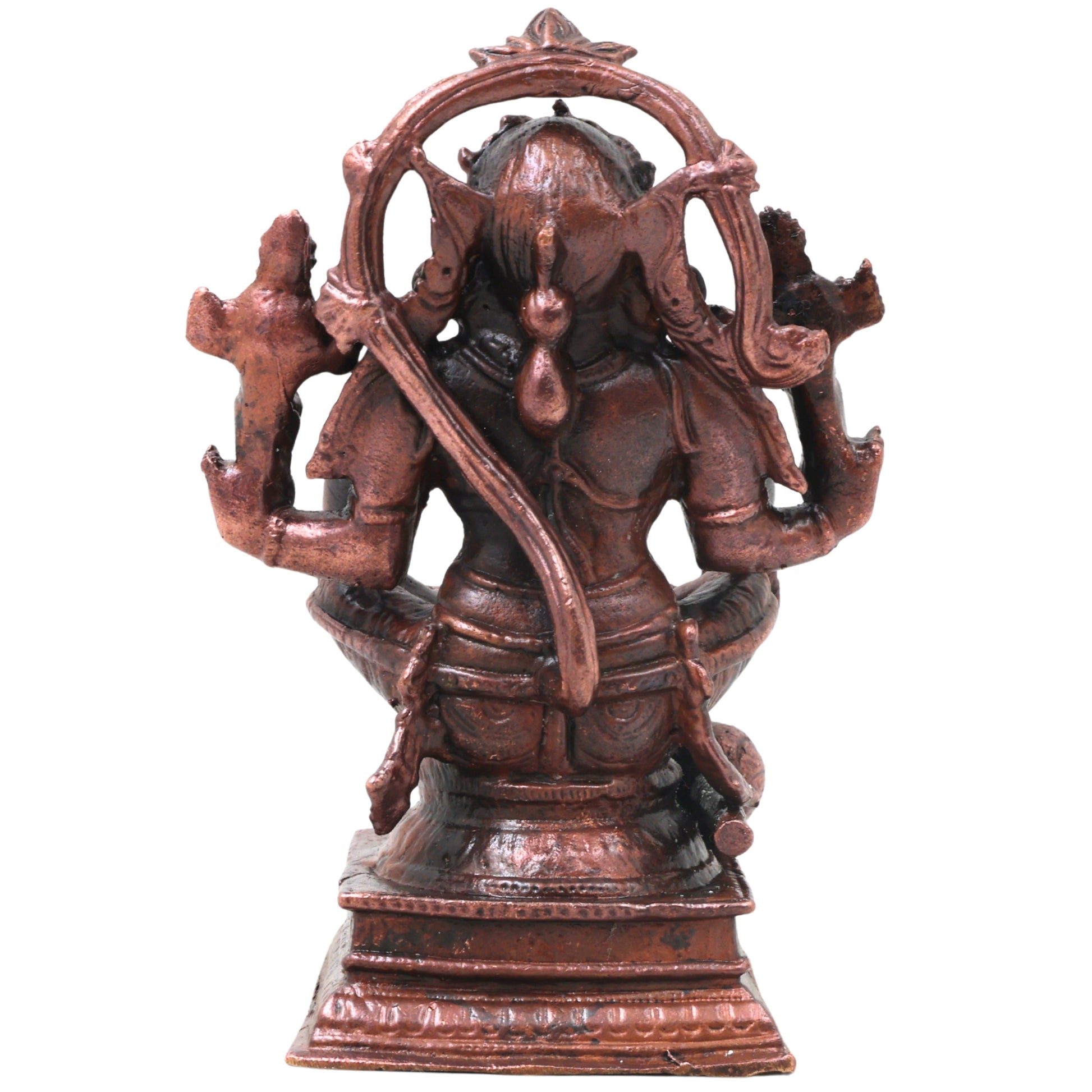 Handcrafted Copper Hanuman Idol, Anjaneya Swamy Murti, Bajrangbali Vigraha for Pooja, Vastu &amp; Home Decor, Brown, 4.5 Inch, 1 Piece