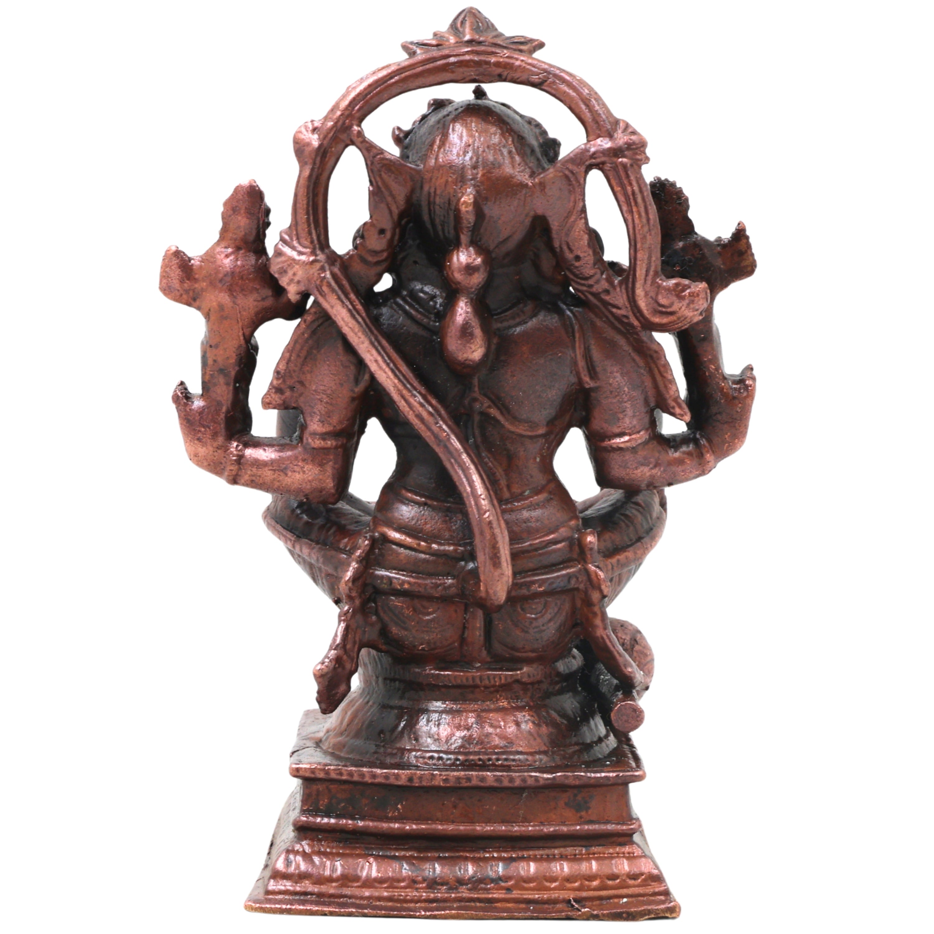 Handcrafted Copper Hanuman Idol, Anjaneya Swamy Murti, Bajrangbali Vigraha for Pooja, Vastu &amp; Home Decor, Brown, 4.5 Inch, 1 Piece