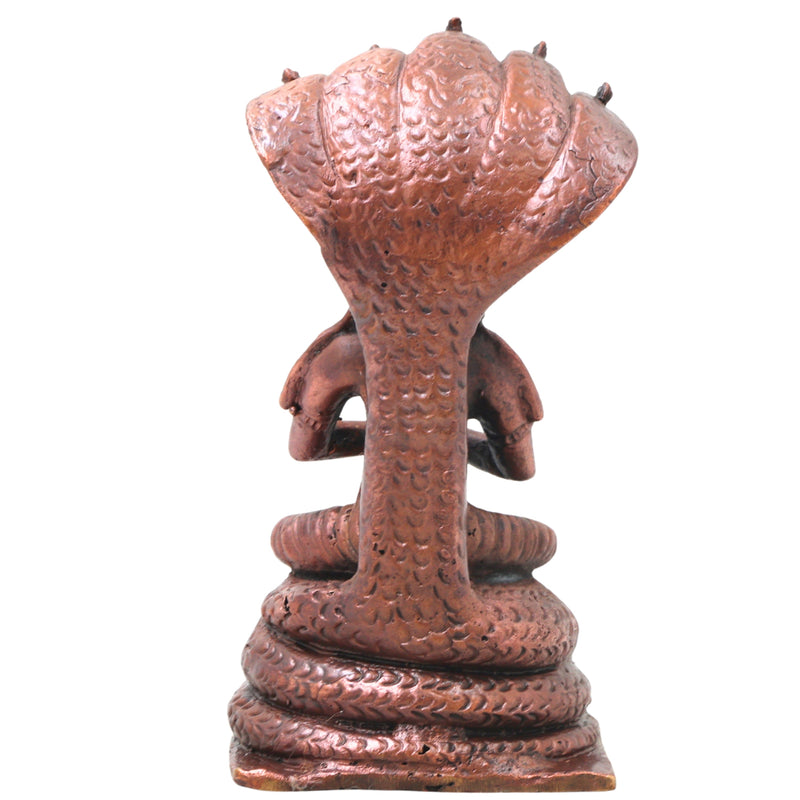 Handcrafted Copper Manavala Mamunigal Idol, Sri Vaishnava Acharya Murti for Pooja, Temple &amp; Spiritual Decor, Brown, 4.5 Inch, 1 Piece