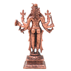 Copper Sri Maha Varahi Devi Idol Handcrafted Traditional Chola Varahamukhi Murti for Pooja, Home Decor & Gifting, Brown, 5.5 Inch, 1 Piece