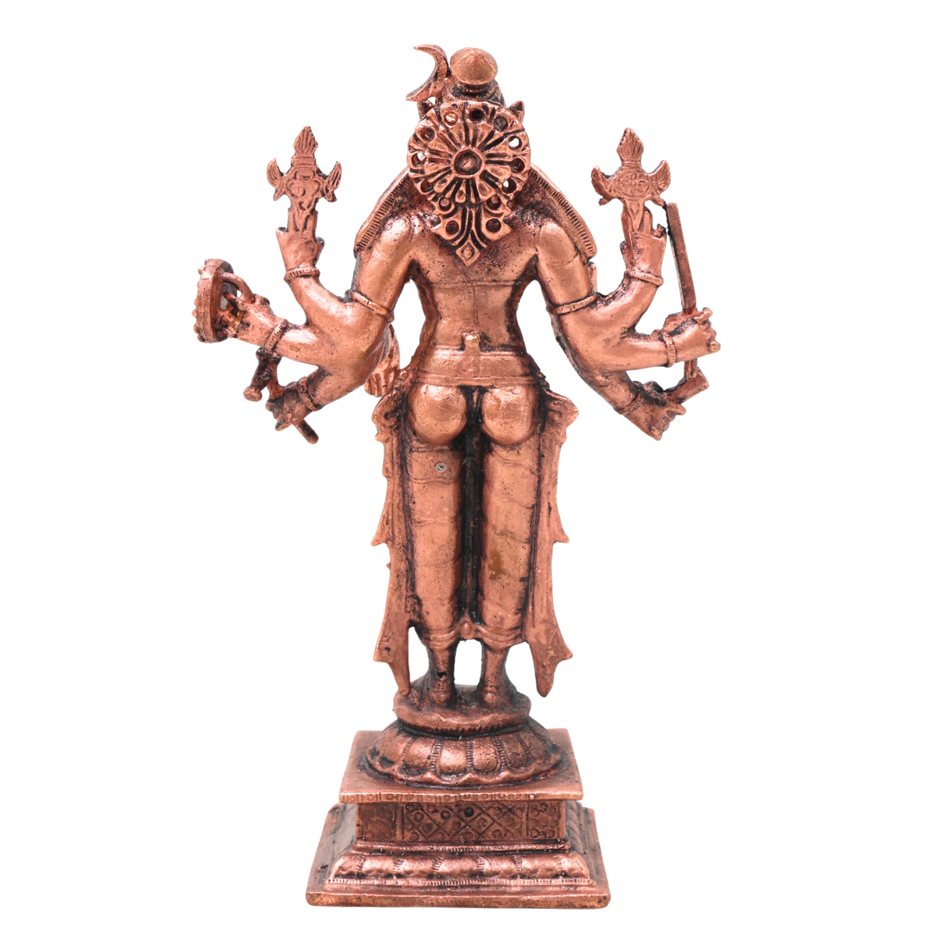 Copper Sri Maha Varahi Devi Idol Handcrafted Traditional Chola Varahamukhi Murti for Pooja, Home Decor & Gifting, Brown, 5.5 Inch, 1 Piece