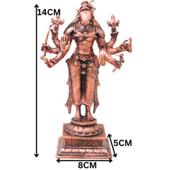Copper Sri Maha Varahi Devi Idol Handcrafted Traditional Chola Varahamukhi Murti for Pooja, Home Decor & Gifting, Brown, 5.5 Inch, 1 Piece