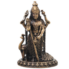 Brass Kartikeya Idol Handcrafted Murugan Subrahmanya Skanda Traditional Chola Murti for Pooja Decor & Gifting, Gold, 2.5 Inch, 1 Piece