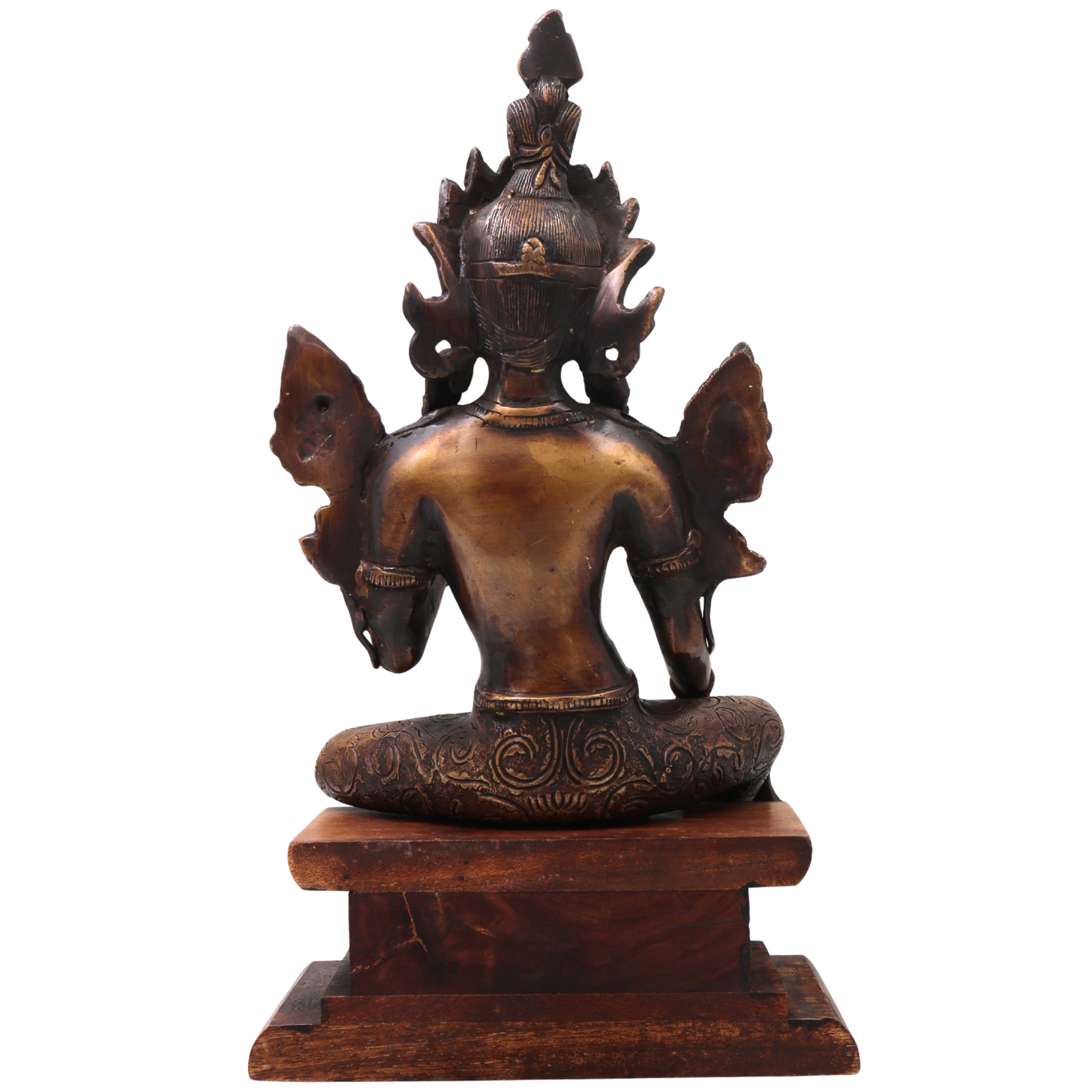Brass Maa Tara Idol Murti, Handcrafted Mahavidya Tara Devi Statue for Pooja, Home Decor, Temple & Gifting, Gold, 14 Inch, 1 Piece