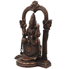Brass Padmavati Devi Idol Handcrafted Alamelu Manga Murti Traditional Chola Style for Pooja Home Decor & Gifting, Gold, 13 Inch, 1 Piece