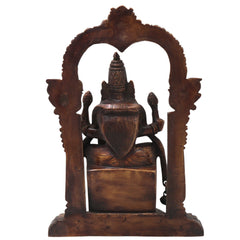 Brass Padmavati Devi Idol Handcrafted Alamelu Manga Murti Traditional Chola Style for Pooja Home Decor & Gifting, Gold, 13 Inch, 1 Piece