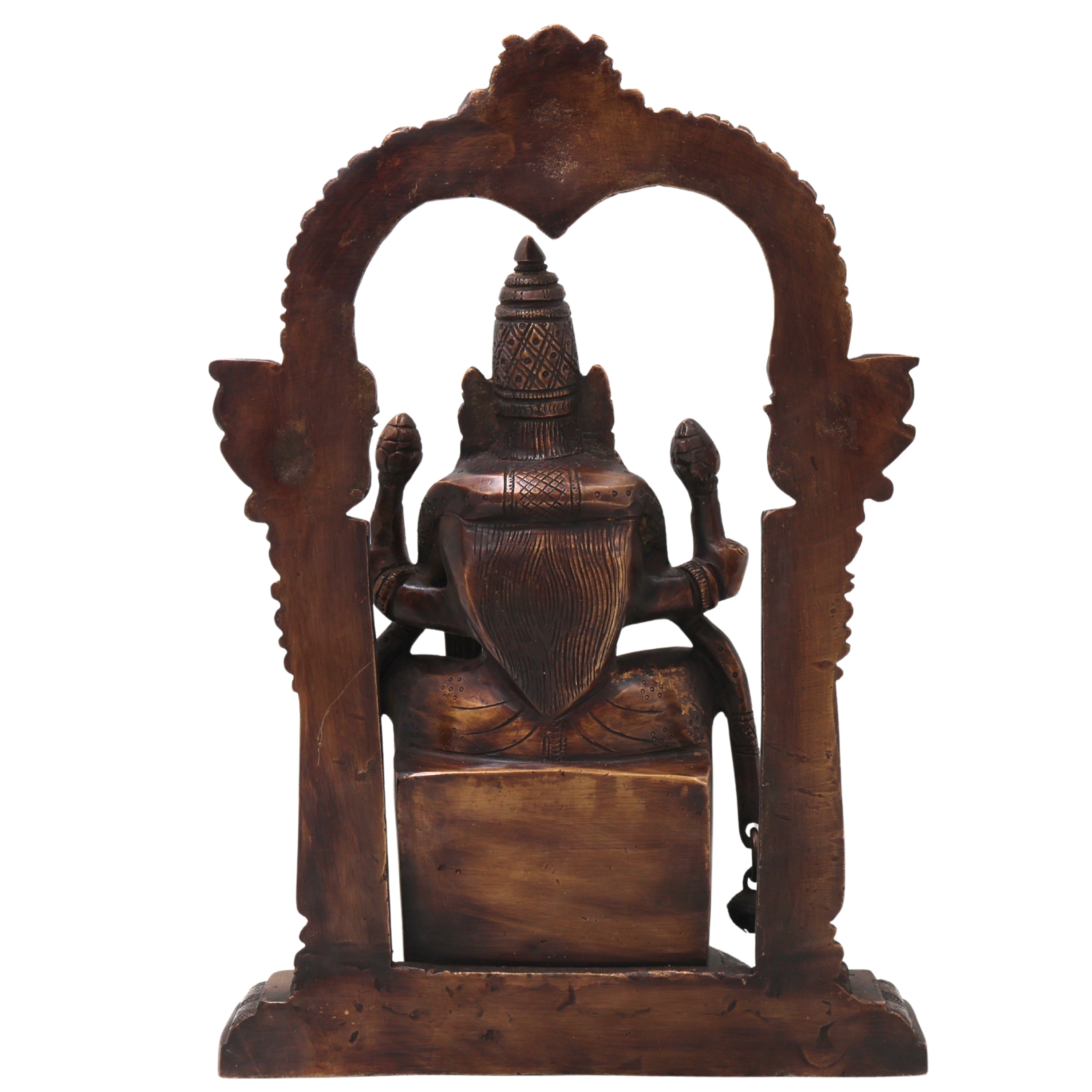 Brass Padmavati Devi Idol Handcrafted Alamelu Manga Murti Traditional Chola Style for Pooja Home Decor & Gifting, Gold, 13 Inch, 1 Piece