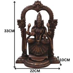 Brass Padmavati Devi Idol Handcrafted Alamelu Manga Murti Traditional Chola Style for Pooja Home Decor & Gifting, Gold, 13 Inch, 1 Piece