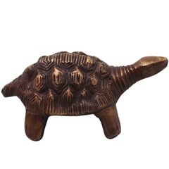 Brass Kurma Avatar Handcrafted Tortoise Idol for Vastu Pooja, Spiritual Home Decor, Traditional Gift Statue, Gold, 2 Inch, 1 Piece