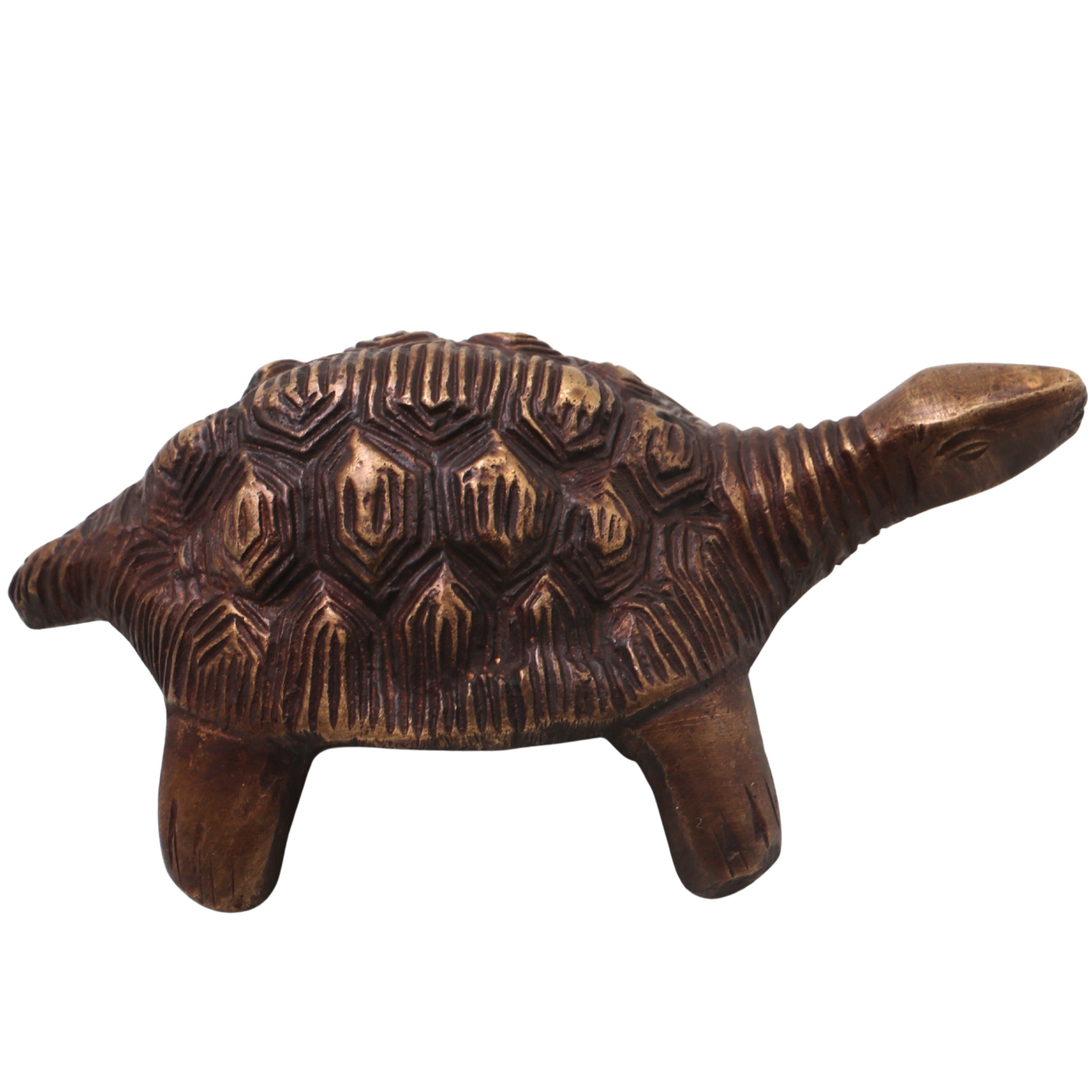 Brass Kurma Avatar Handcrafted Tortoise Idol for Vastu Pooja, Spiritual Home Decor, Traditional Gift Statue, Gold, 2 Inch, 1 Piece