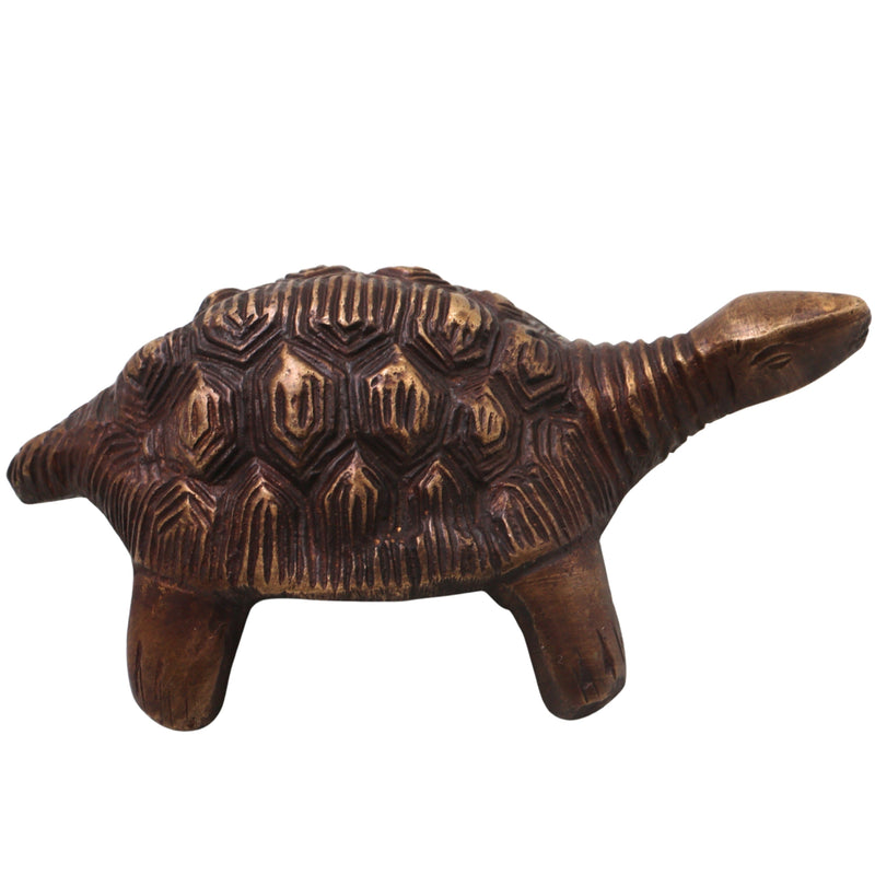 Brass Kurma Avatar Handcrafted Tortoise Idol for Vastu Pooja, Spiritual Home Decor, Traditional Gift Statue, Gold, 2 Inch, 1 Piece