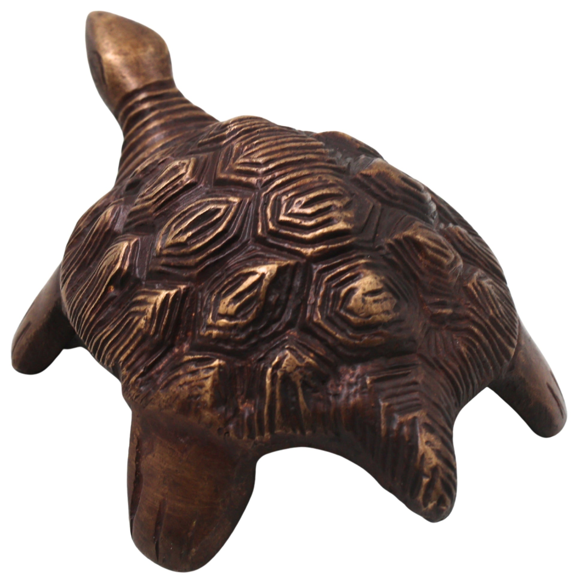 Brass Kurma Avatar Handcrafted Tortoise Idol for Vastu Pooja, Spiritual Home Decor, Traditional Gift Statue, Gold, 2 Inch, 1 Piece