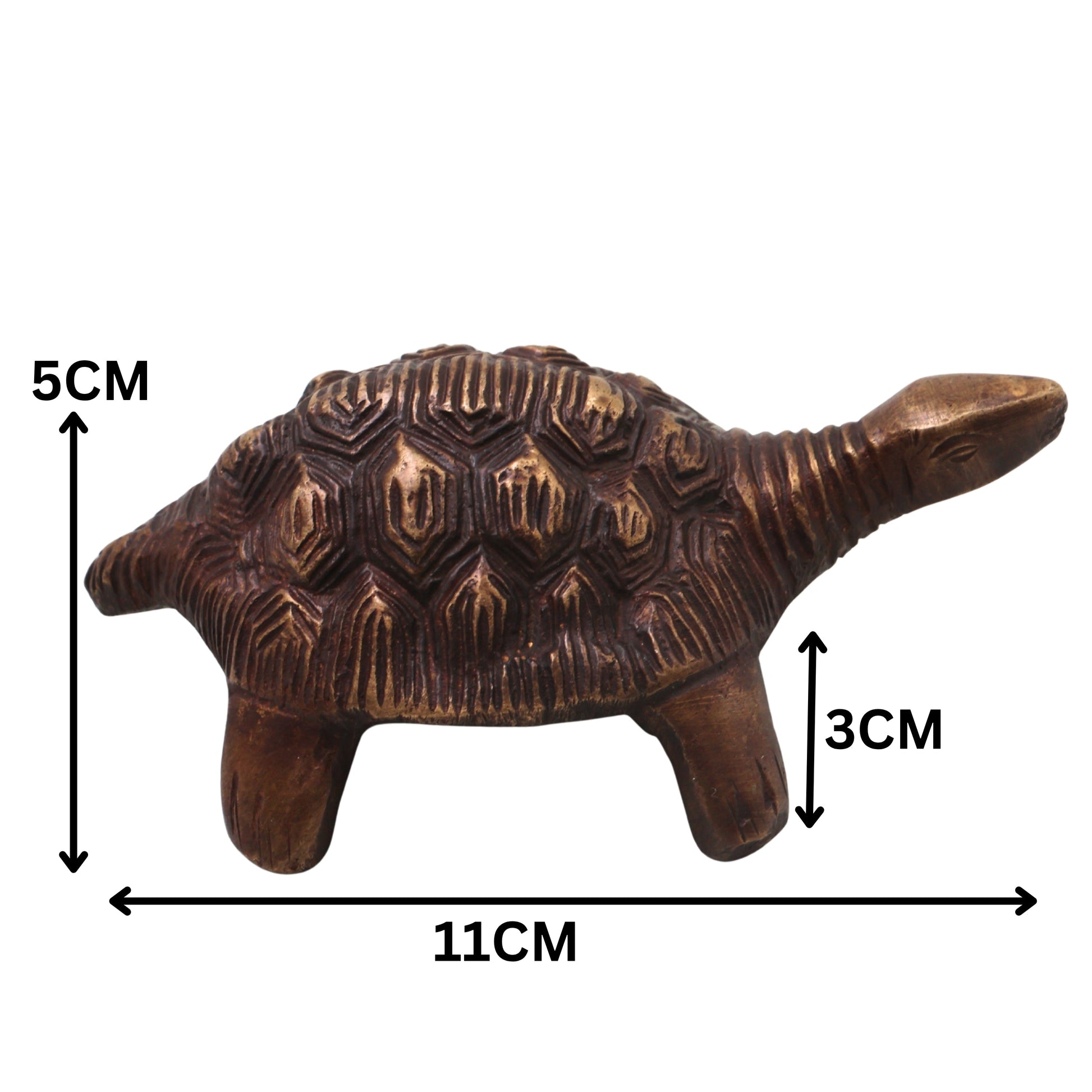Brass Kurma Avatar Handcrafted Tortoise Idol for Vastu Pooja, Spiritual Home Decor, Traditional Gift Statue, Gold, 2 Inch, 1 Piece