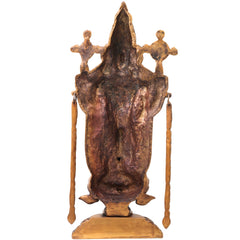 Brass Balaji Venkateshwara Idol, Tirupati Srinivasa Govinda Murti for Pooja, Home Decor, Gifting, Handcrafted Traditional Chola Art, Gold, 20 Inch, 1 Piece