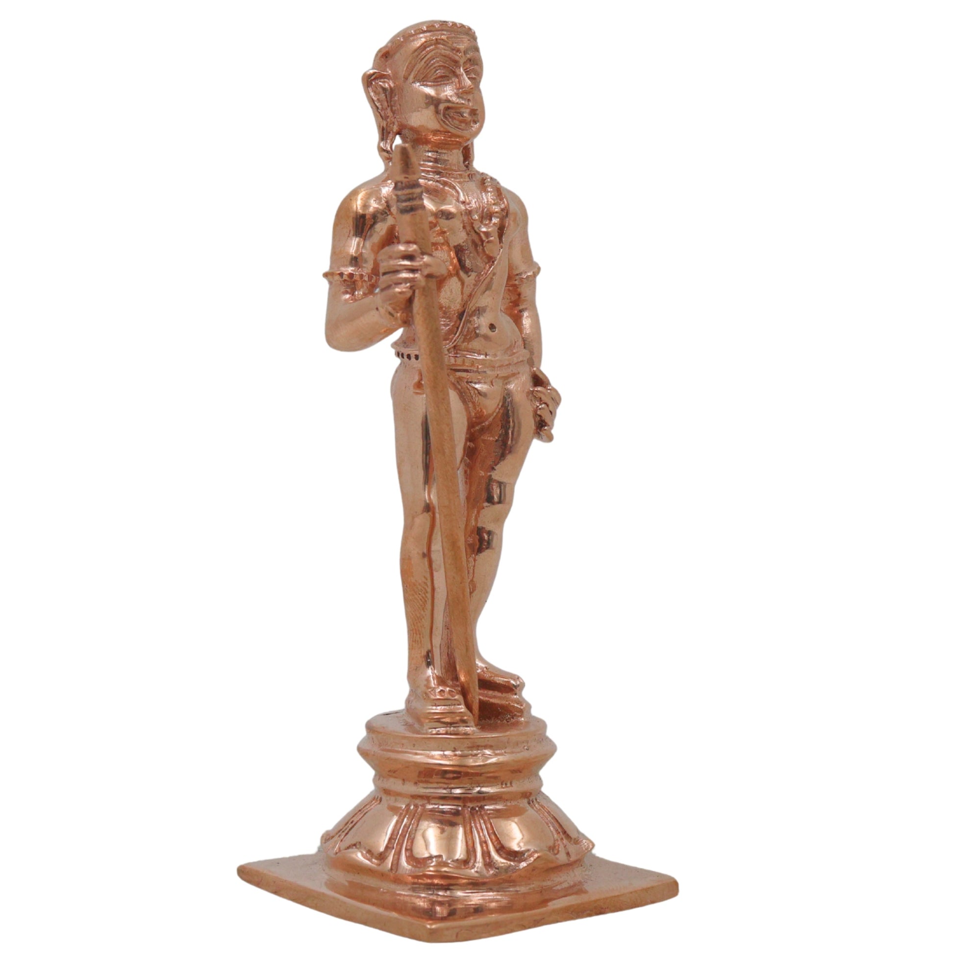 Bronze Murugan Idol, Lord Dhandayudhapani Subramanya Statue for Pooja, Home Decor & Gifting, Gold, 4 Inch, 1 Piece