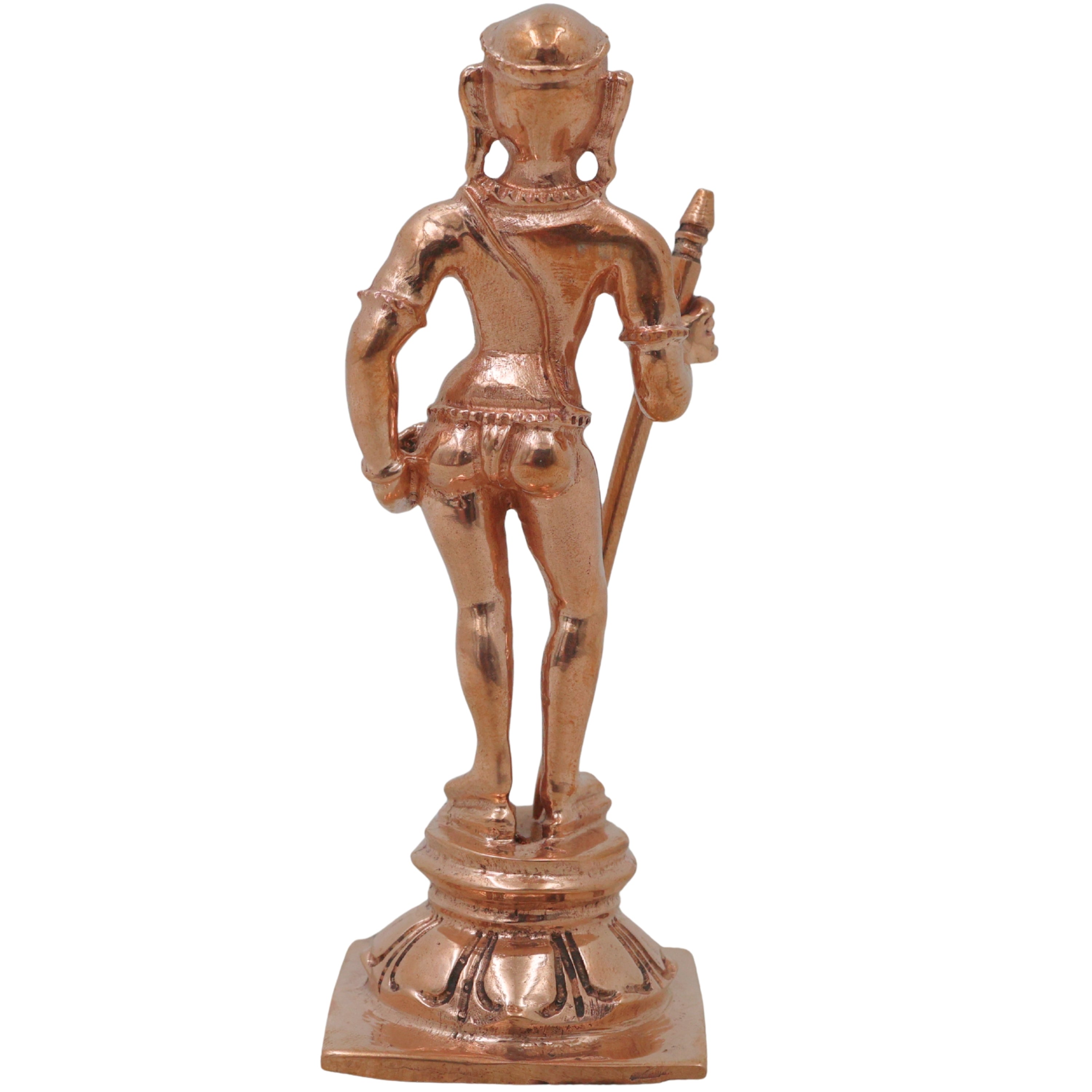 Bronze Murugan Idol, Lord Dhandayudhapani Subramanya Statue for Pooja, Home Decor & Gifting, Gold, 4 Inch, 1 Piece
