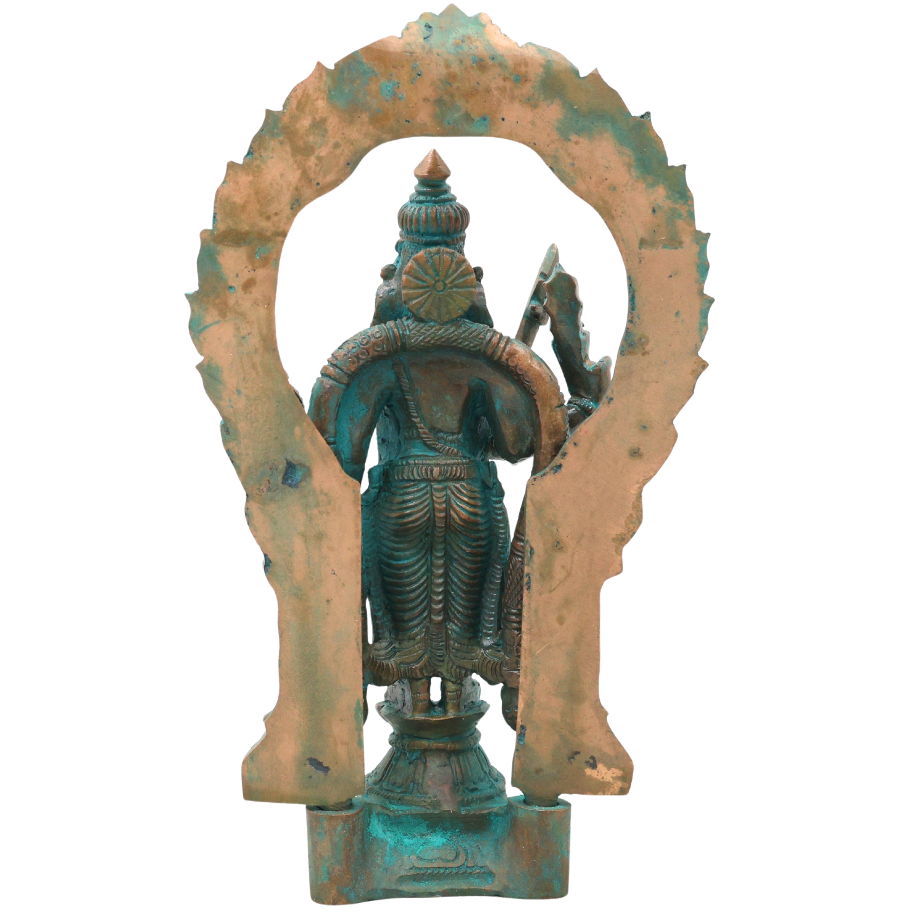 Bronze Thiruchendur Arulmigu Subramaniya Swamy Silai Murugan Skanda Idol, Handcrafted Chola Style Statue for Pooja, Home Decor & Gifting, Brown, 8 Inch, 1 Piece