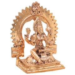 Bronze Mariamman Idol, Mari Amman Devi Murti, Handcrafted Chola Style Statue for Pooja, Home Decor & Gifting, Gold, 7.5 Inch, 1 Piece
