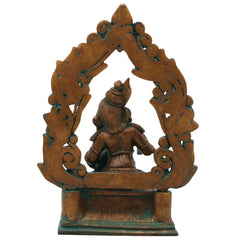 Bronze Laddu Gopal Idol, Bal Krishna Murti for Pooja, Home Temple Decor & Spiritual Gifting, Brown, 6 Inch, 1 Piece