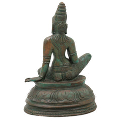 Bronze Bhogashakti Idol, Bhoga Shakti Devi Murti for Pooja, Home Decor, Gifting, Handcrafted Traditional Chola Art, Brown, 7.5 Inch, 1 Piece