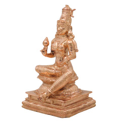 Bronze Parameshwari Idol, Mookambika, Rajarajeshwari Lalita Tripurasundari Murti for Pooja, Home Decor, Gifting, Handcrafted Chola Art, Gold, 6 Inch, 1 Piece