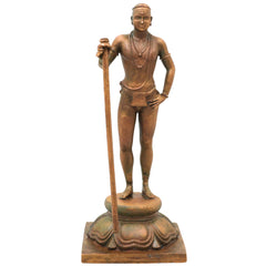 Bronze Palani Murugan Idol, Dhandayuthapani Subramanya Murti for Pooja, Home Decor & Gifting, Brown, 6.5 Inch, 1 Piece