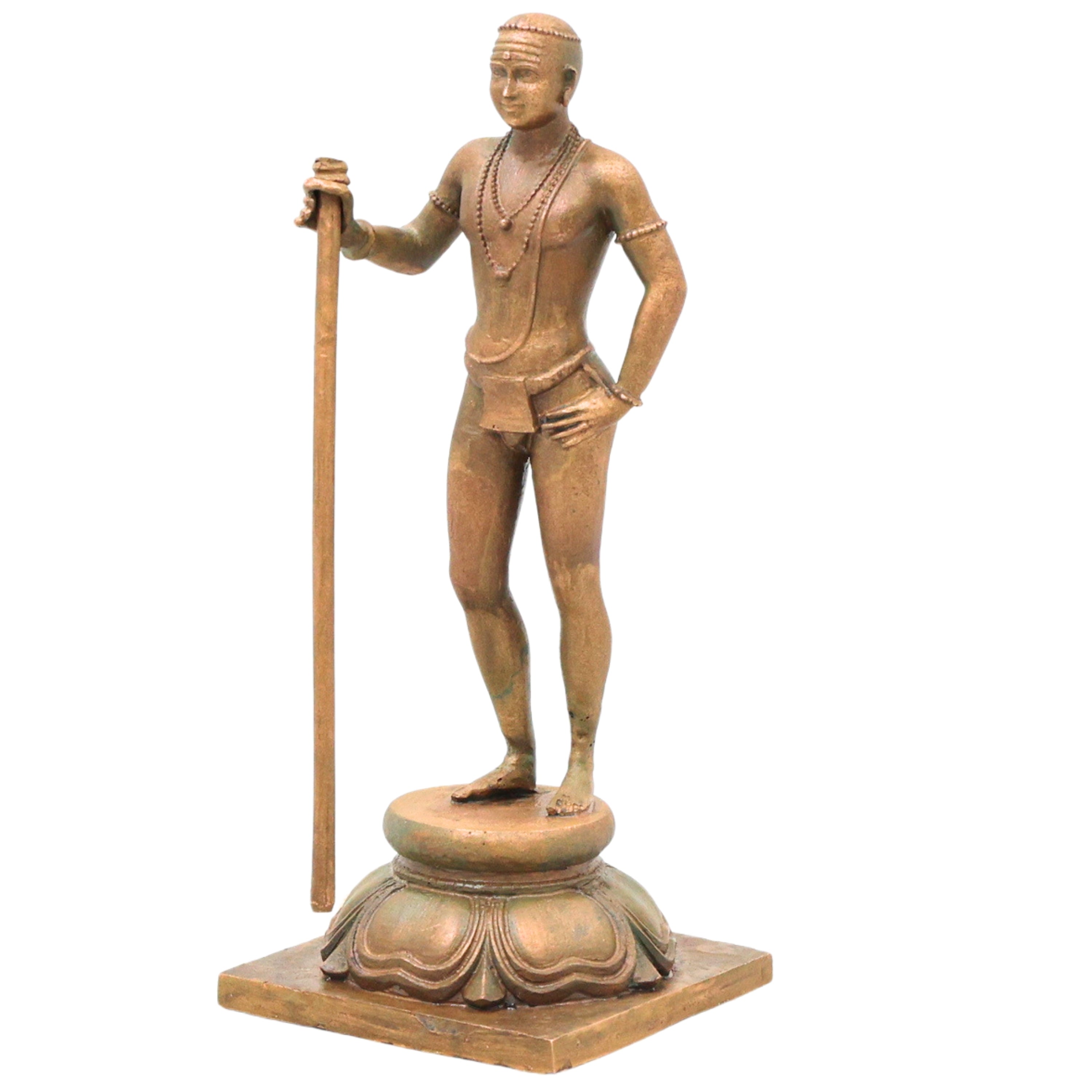 Bronze Palani Murugan Idol, Dhandayuthapani Subramanya Murti for Pooja, Home Decor & Gifting, Brown, 6.5 Inch, 1 Piece